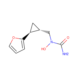 NC(=O)N(O)C[C@H]1C[C@@H]1c1ccco1 ZINC000013762929