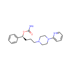 NC(=O)O[C@@H](CCCN1CCN(c2ccccn2)CC1)c1ccccc1 ZINC000118070342