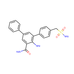 NC(=O)c1cc(-c2ccccc2)cc(-c2ccc(CS(N)(=O)=O)cc2)c1N ZINC000028703781