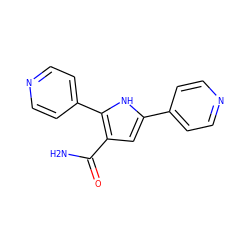 NC(=O)c1cc(-c2ccncc2)[nH]c1-c1ccncc1 ZINC000064527426