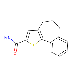 NC(=O)c1cc2c(s1)-c1ccccc1CCC2 ZINC000653700878