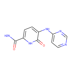 NC(=O)c1ccc(Nc2ccncn2)c(=O)[nH]1 ZINC001772598212