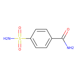 NC(=O)c1ccc(S(N)(=O)=O)cc1 ZINC000001848430