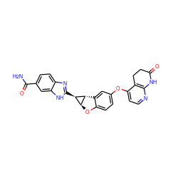 NC(=O)c1ccc2nc([C@@H]3[C@@H]4Oc5ccc(Oc6ccnc7c6CCC(=O)N7)cc5[C@H]43)[nH]c2c1 ZINC000150328734