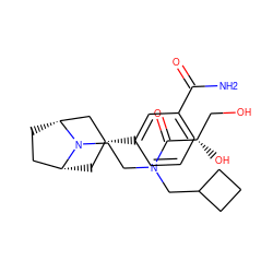 NC(=O)c1cccc([C@@H]2C[C@@H]3CC[C@H](C2)N3CCN(CC2CCC2)C(=O)[C@@H](O)CO)c1 ZINC000117297543