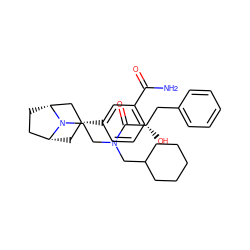 NC(=O)c1cccc([C@@H]2C[C@@H]3CC[C@H](C2)N3CCN(CC2CCCCC2)C(=O)[C@@H](O)Cc2ccccc2)c1 ZINC000117288531