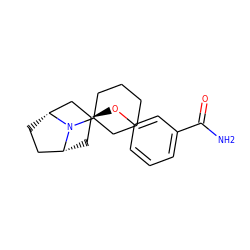 NC(=O)c1cccc(O[C@H]2C[C@@H]3CC[C@H](C2)N3C2CCCCC2)c1 ZINC000101366422