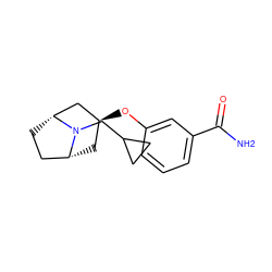 NC(=O)c1cccc(O[C@H]2C[C@@H]3CC[C@H](C2)N3CC2CC2)c1 ZINC000101366375