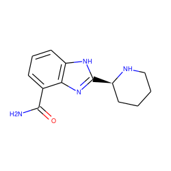 NC(=O)c1cccc2[nH]c([C@@H]3CCCCN3)nc12 ZINC000040972430