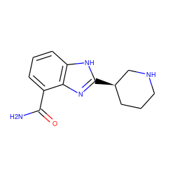 NC(=O)c1cccc2[nH]c([C@@H]3CCCNC3)nc12 ZINC000033963123