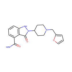 NC(=O)c1cccc2[nH]n(C3CCN(Cc4ccco4)CC3)c(=O)c12 ZINC000146718227