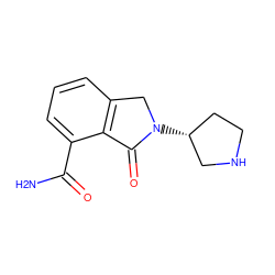 NC(=O)c1cccc2c1C(=O)N([C@@H]1CCNC1)C2 ZINC000045367147