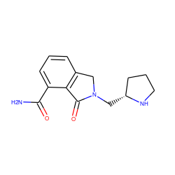 NC(=O)c1cccc2c1C(=O)N(C[C@@H]1CCCN1)C2 ZINC000045336873