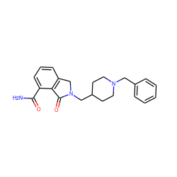 NC(=O)c1cccc2c1C(=O)N(CC1CCN(Cc3ccccc3)CC1)C2 ZINC000473109478