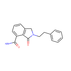 NC(=O)c1cccc2c1C(=O)N(CCc1ccccc1)C2 ZINC000143624798