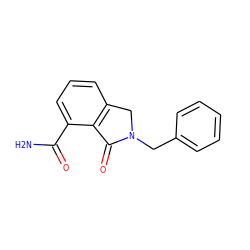 NC(=O)c1cccc2c1C(=O)N(Cc1ccccc1)C2 ZINC000143702926