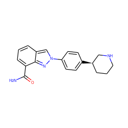 NC(=O)c1cccc2cn(-c3ccc([C@@H]4CCCNC4)cc3)nc12 ZINC000043206370