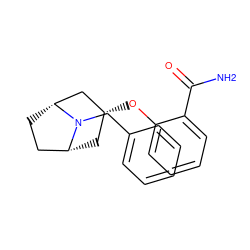 NC(=O)c1ccccc1O[C@@H]1C[C@@H]2CC[C@H](C1)N2Cc1ccccc1 ZINC000101363813