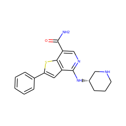 NC(=O)c1cnc(N[C@H]2CCCNC2)c2cc(-c3ccccc3)sc12 ZINC000036470992