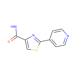 NC(=O)c1csc(-c2ccncc2)n1 ZINC000000172643