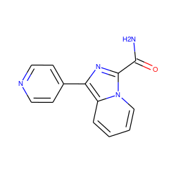 NC(=O)c1nc(-c2ccncc2)c2ccccn12 ZINC000653794471