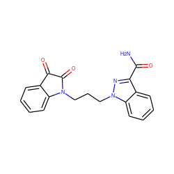 NC(=O)c1nn(CCCN2C(=O)C(=O)c3ccccc32)c2ccccc12 ZINC000169348795