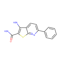 NC(=O)c1sc2nc(-c3ccccc3)ccc2c1N ZINC000000113597