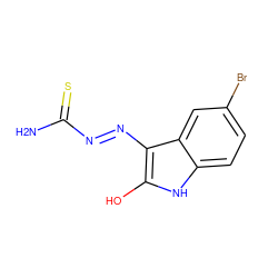 NC(=S)/N=N/c1c(O)[nH]c2ccc(Br)cc12 ZINC000018007956