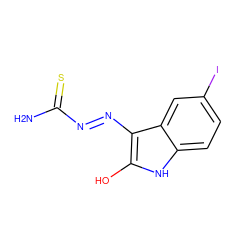 NC(=S)/N=N/c1c(O)[nH]c2ccc(I)cc12 ZINC000006094108