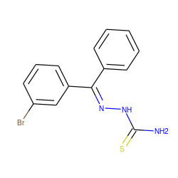 NC(=S)N/N=C(\c1ccccc1)c1cccc(Br)c1 ZINC000036178646