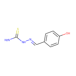 NC(=S)N/N=C/c1ccc(O)cc1 ZINC000018020962