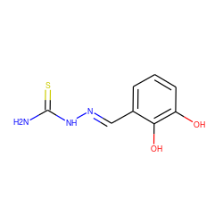 NC(=S)N/N=C/c1cccc(O)c1O ZINC000013556642