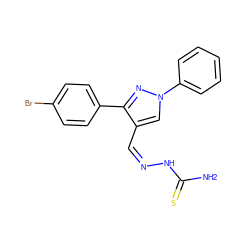 NC(=S)N/N=C\c1cn(-c2ccccc2)nc1-c1ccc(Br)cc1 ZINC000033339915