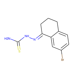 NC(=S)N/N=C1\CCCc2ccc(Br)cc21 ZINC000034886870