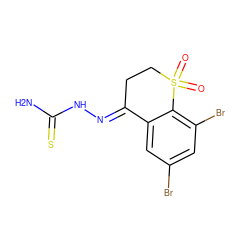 NC(=S)N/N=C1\CCS(=O)(=O)c2c(Br)cc(Br)cc21 ZINC000036178640