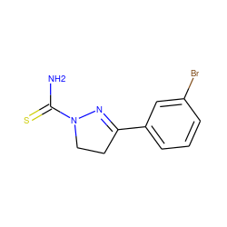 NC(=S)N1CCC(c2cccc(Br)c2)=N1 ZINC000013474223