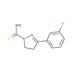 NC(=S)N1CCC(c2cccc(Cl)c2)=N1 ZINC000013474226