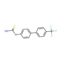 NC(=S)Nc1ccc(-c2ccc(C(F)(F)F)cc2)cc1 ZINC000028711906