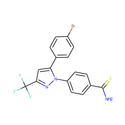 NC(=S)c1ccc(-n2nc(C(F)(F)F)cc2-c2ccc(Br)cc2)cc1 ZINC000096915587