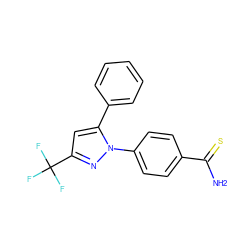 NC(=S)c1ccc(-n2nc(C(F)(F)F)cc2-c2ccccc2)cc1 ZINC000096915580