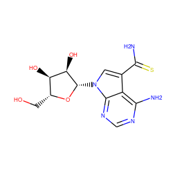 NC(=S)c1cn([C@@H]2O[C@H](CO)[C@@H](O)[C@H]2O)c2ncnc(N)c12 ZINC000027999611