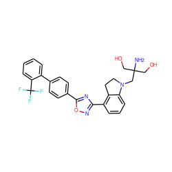 NC(CO)(CO)CN1CCc2c(-c3noc(-c4ccc(-c5ccccc5C(F)(F)F)cc4)n3)cccc21 ZINC000114102660