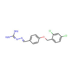 NC(N)=N/N=C/c1ccc(OCc2ccc(Cl)cc2Cl)cc1 ZINC000004673382