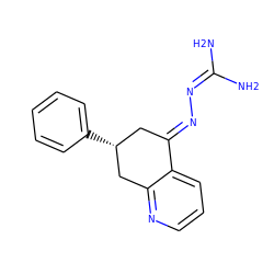 NC(N)=N/N=C1\C[C@@H](c2ccccc2)Cc2ncccc21 ZINC000013474662