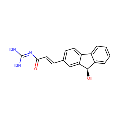 NC(N)=NC(=O)/C=C/c1ccc2c(c1)[C@H](O)c1ccccc1-2 ZINC000103241392