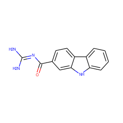 NC(N)=NC(=O)c1ccc2c(c1)[nH]c1ccccc12 ZINC000103241377