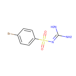 NC(N)=NS(=O)(=O)c1ccc(Br)cc1 ZINC000006527999