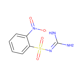 NC(N)=NS(=O)(=O)c1ccccc1[N+](=O)[O-] ZINC000005340095