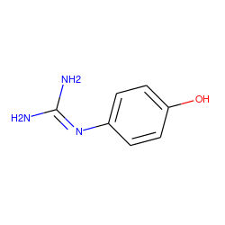 NC(N)=Nc1ccc(O)cc1 ZINC000005785488