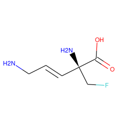 NC/C=C/[C@@](N)(CF)C(=O)O ZINC000052969848